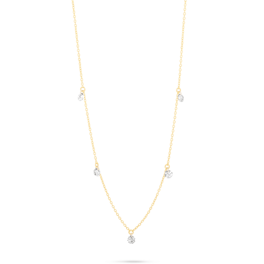 Stone And Strand Tiny 5 Diamond Twinkle Necklace