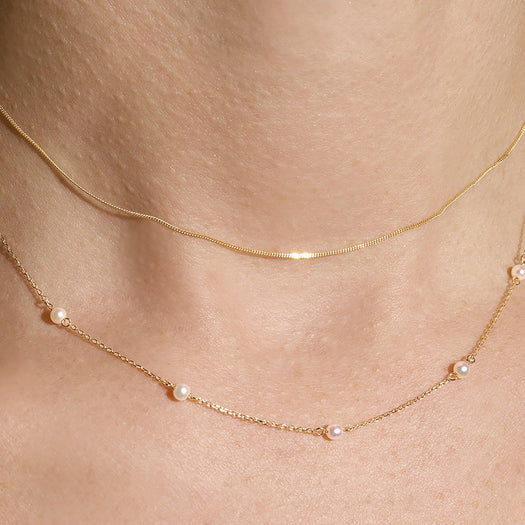 Stone And Strand Tiny Curb Chain Choker Necklace