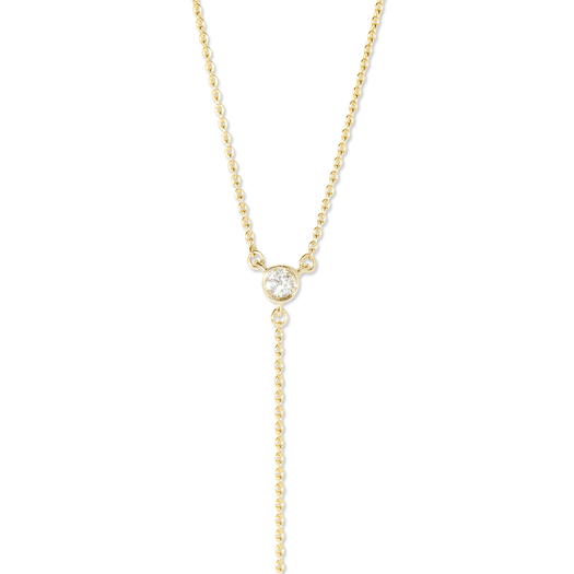 Stone And Strand Tiny Diamond Lariat Necklace