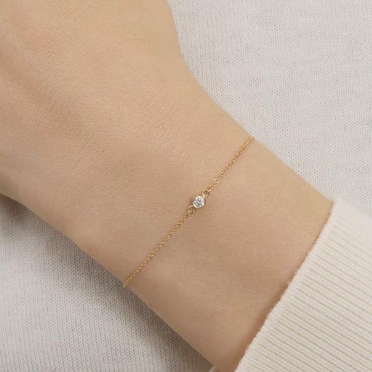 Stone And Strand Tiny Diamond Slider Bracelet