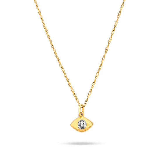 stone and strand Tiny Evil Eye Diamond Necklace