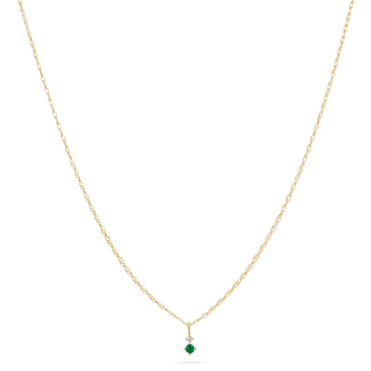 Stone And Strand Tiny Green Goddess Necklace