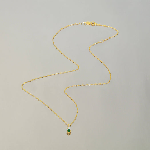Stone And Strand Tiny Green Goddess Necklace