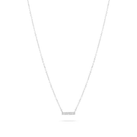 stone and strand Tiny Pave Diamond Bar Necklace