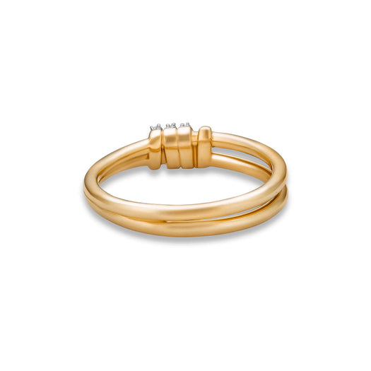 Stone And Strand Twinkling Twine Pavé Duo Ring