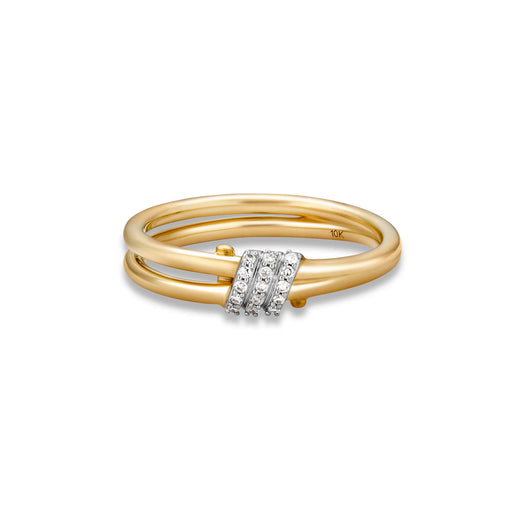 stone and strand Twinkling Twine Pavé Duo Ring