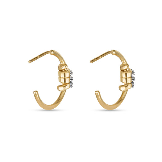 Stone And Strand Twinkling Twine Pavé Hoops