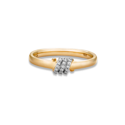 stone and strand Twinkling Twine Pavé Ring