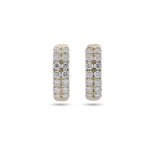 Stone And Strand Twinning Pave Diamond Huggies