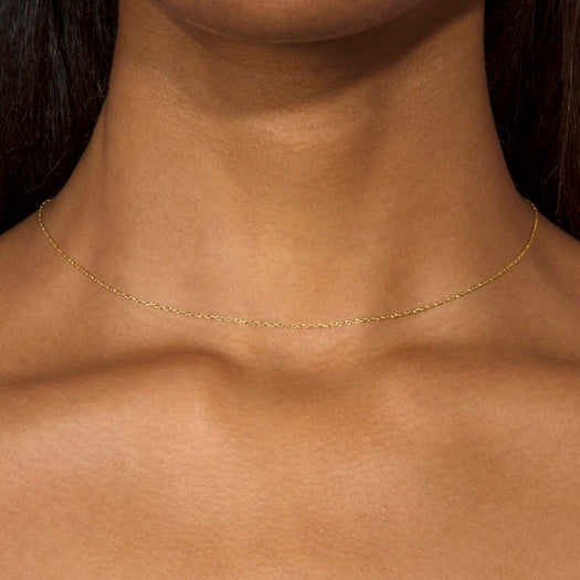 Stone And Strand Ultra Dainty Twist Chain Necklace