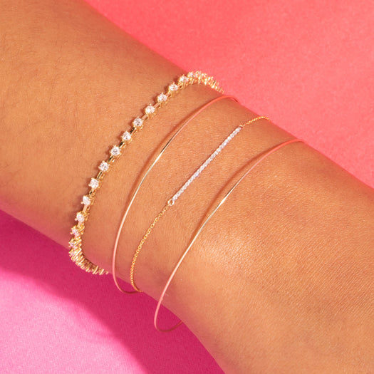 Stone And Strand Ultra Fine Bangle