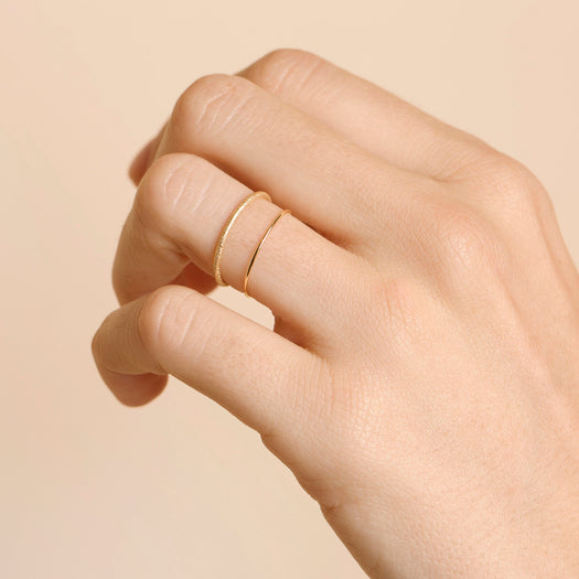 Stone And Strand Ultra Fine Gold Band