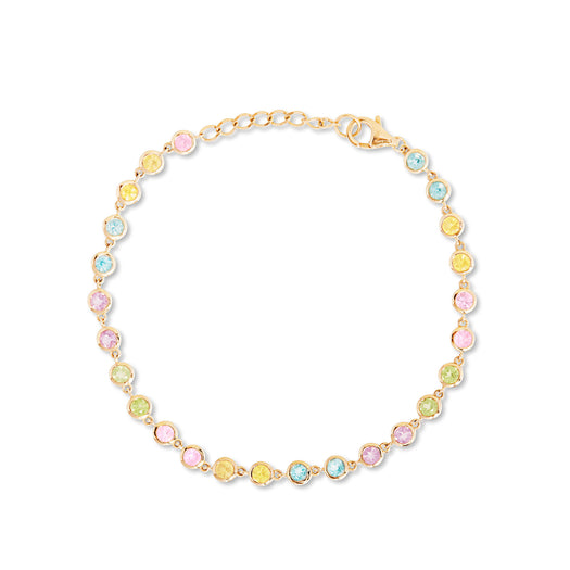 stone and strand Unicorn Bubble Tennis Bracelet
