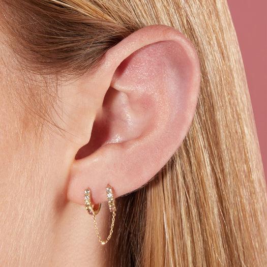 Stone And Strand Unicorn Double Huggie