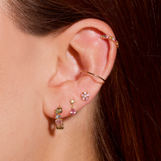 Stone And Strand Unicorn Gemstone Cluster Huggies