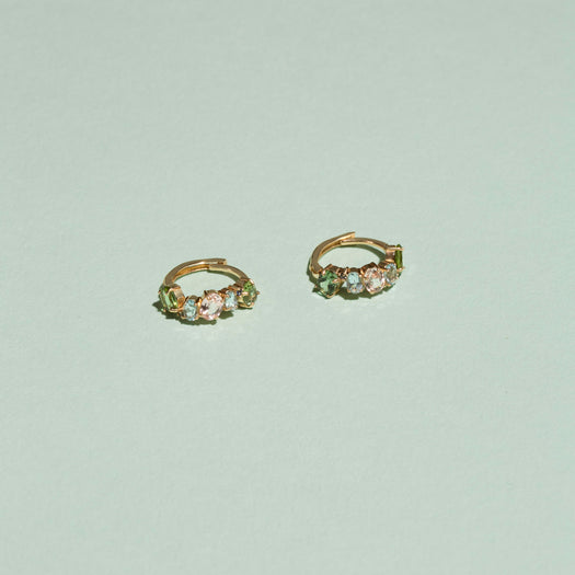 Stone And Strand Unicorn Gemstone Cluster Huggies