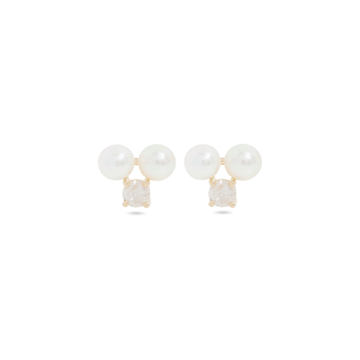 stone and strand Uptown Pearl Diamond Studs