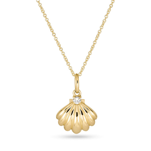 stone and strand Vintage Scallop Shell Necklace