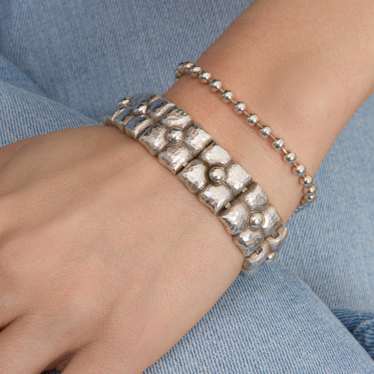 Stone And Strand Vintage Silver Bracelet