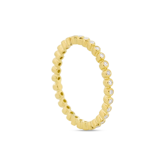 Stone And Strand White Diamond Bezel Eternity Band