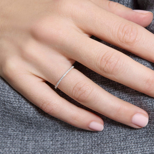 Stone And Strand White Diamond Pave Eternity Band