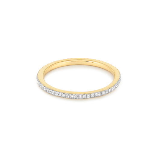 stone and strand White Diamond Pave Eternity Band