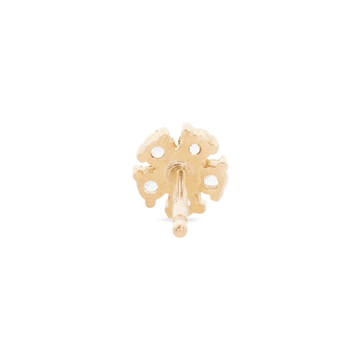 Stone And Strand White Sapphire Flower Stud