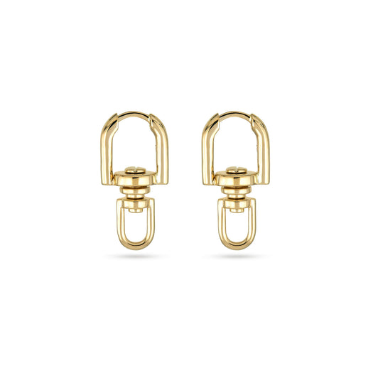 stone and strand Windlass Gold Earrings