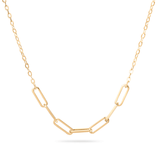 stone and strand XL Paperclip Link Necklace