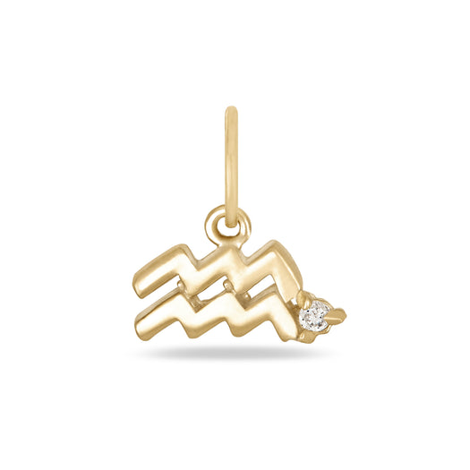 stone and strand Zodiac Charm with Diamond