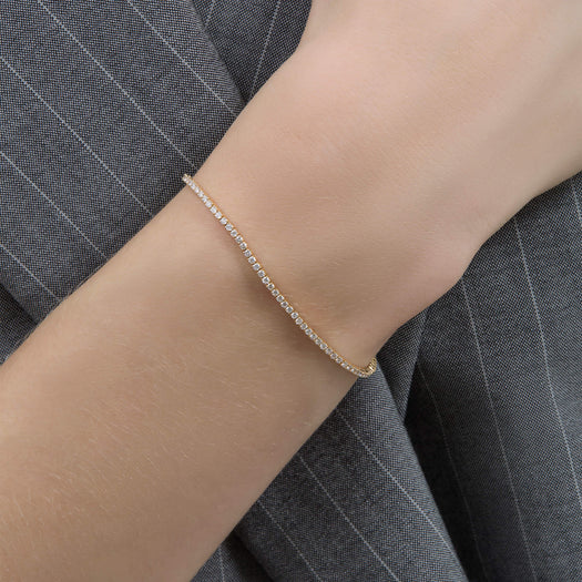 Stone And Strand The Adjustable Dainty Tennis Bracelet