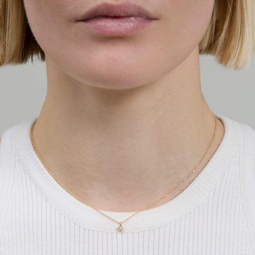 Stone And Strand The Essential Dainty Diamond Solitaire Choker