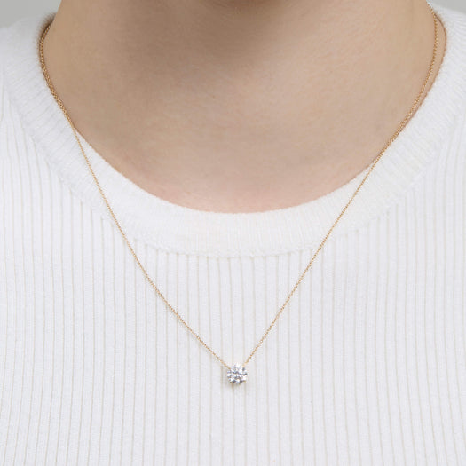 Stone And Strand The Essential Diamond Solitaire Necklace