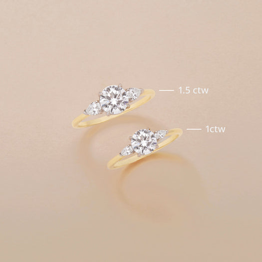 Stone And Strand The LAB-Created Amanda Ring In Yellow Gold