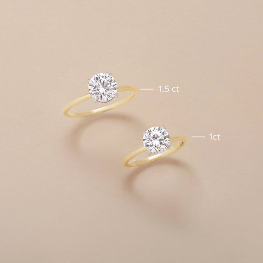 Stone And Strand The LAB-Created Lauren Ring In Yellow Gold