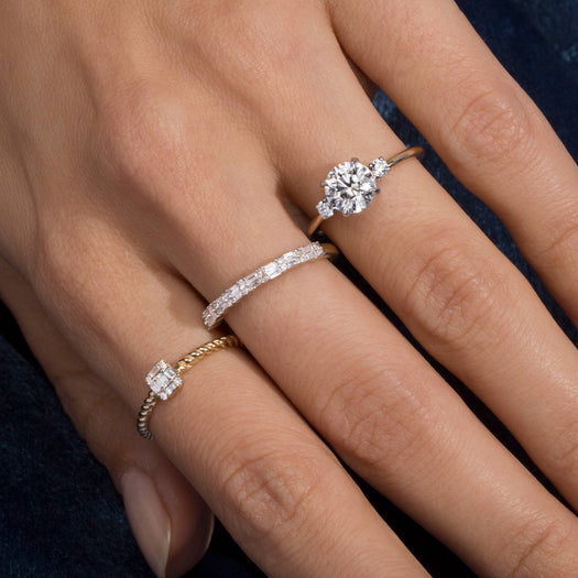 Stone And Strand The LAB-Created Meghan Ring In Platinum