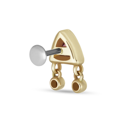 Stone And Strand Tickled Pink Diamond Push Pin Stud