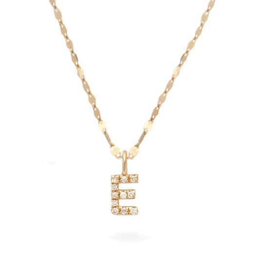 stone and strand Tiny Diamond Initial Sparkle Choker