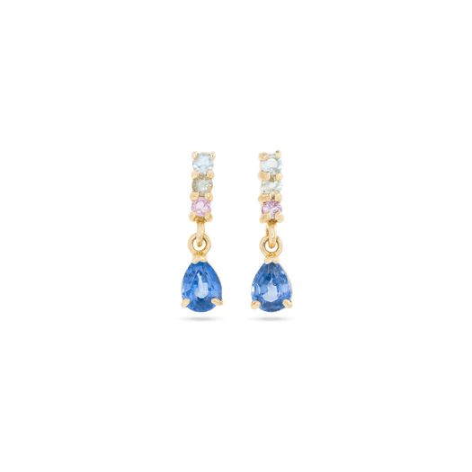 stone and strand Tiny Unicorn Gradient Drop Earrings