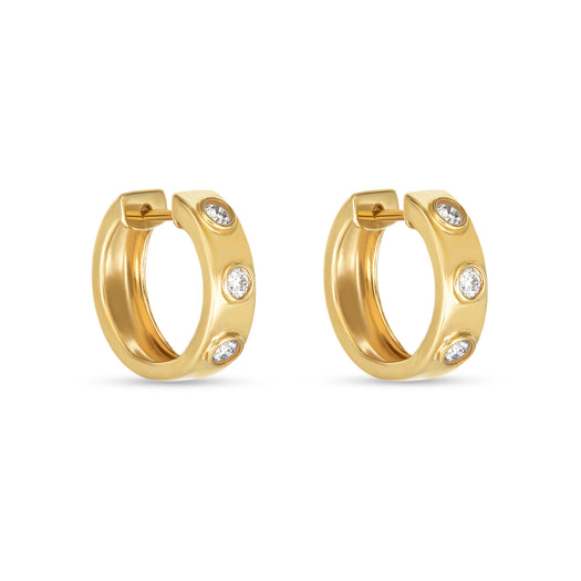 stone and strand Together Forever Diamond Trio Huggies