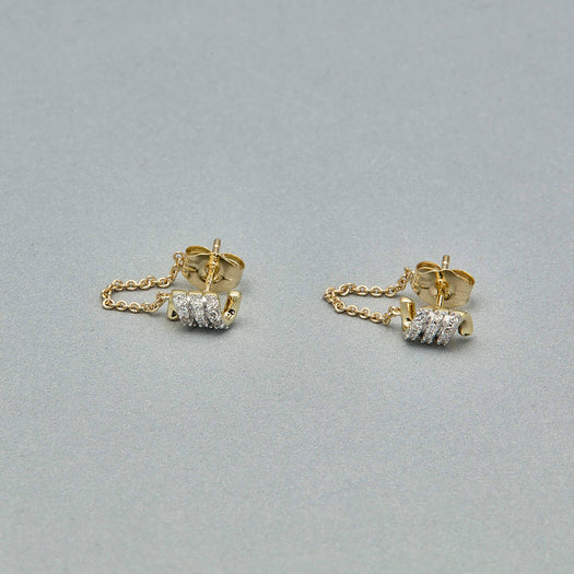 Stone And Strand Twinkling Twine Front To Back Earrings