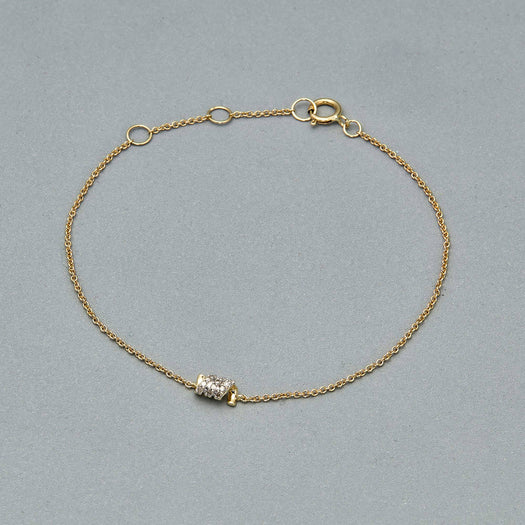 Stone And Strand Twinkling Twine Pave Chained Bracelet