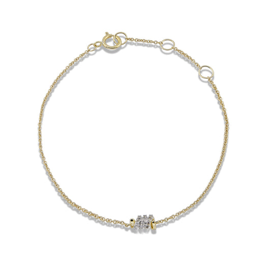 stone and strand Twinkling Twine Pave Chained Bracelet