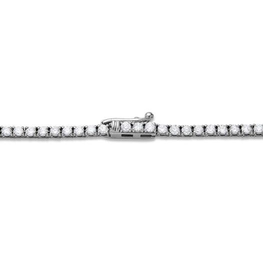 Stone And Strand Unflippable Tennis Choker In White Gold