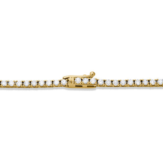Stone And Strand Unflippable Tennis Choker In Yellow Gold