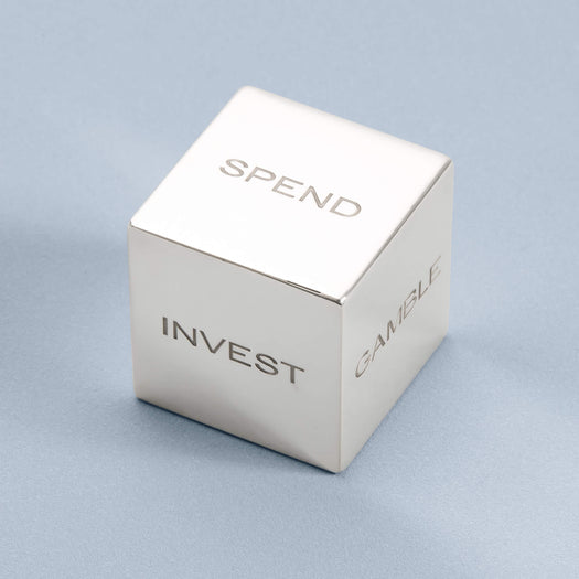 stone and strand Vintage Silver Decision Maker Dice