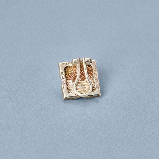 Stone And Strand Vintage Silver Flower Clip On Earrings