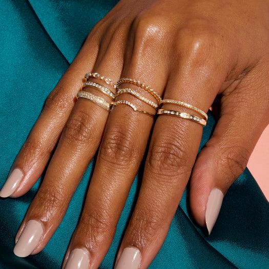 Stone And Strand White Gold Bold Diamond Pave Curve Band