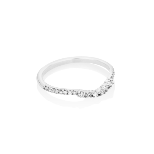 Stone And Strand White Gold Bold Diamond Pave Curve Band