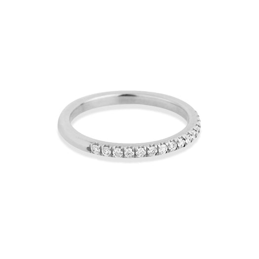 Stone And Strand White Gold Bold Pave White Diamond Band